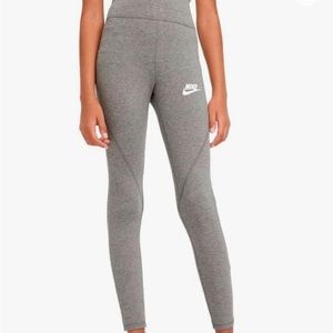 Nike Girls Leggings Gray Size M Little kids/Big kids